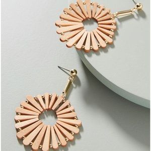 Wooden Windmill Drop Earrings LIGHTWEIGHT and so much fun! From Anthropologie